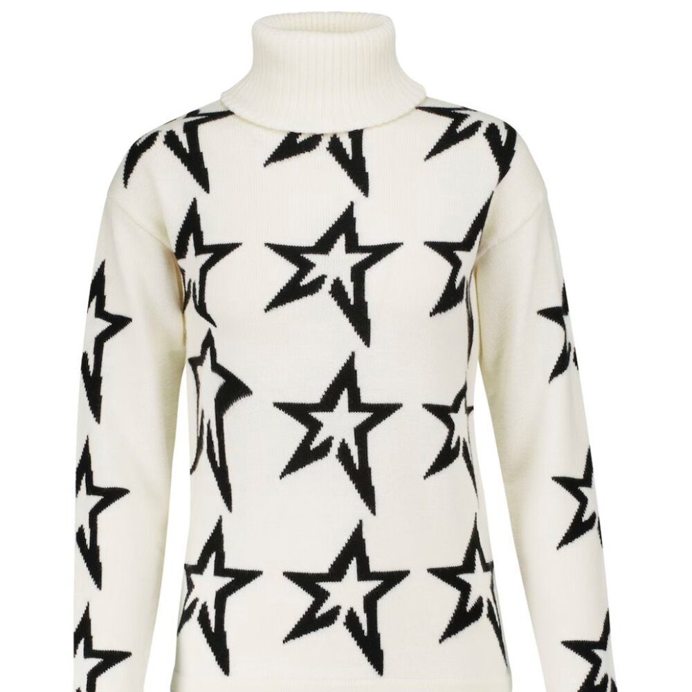 Perfect Moment Wool Star Turtleneck Sweater